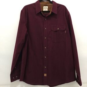 Dubinik Midweight Men's Burgundy Shirt Size XL